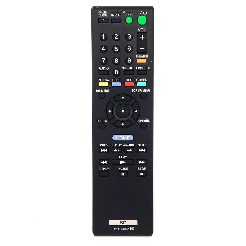 RMT-B107A Remote Replacement For Sony Blu-Ray DVD BD BDPBX37 BDP-S270