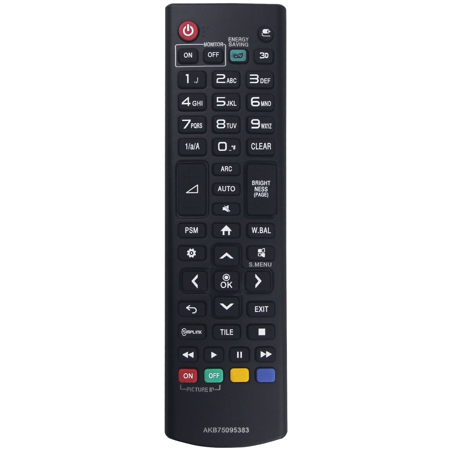 AKB75095383 Remote Control Replacement for LG TV 32SM5KD 43SM5KD 55SM5KD