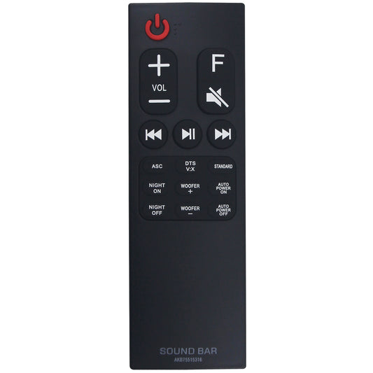 AKB75515316 Remote Control Replacement for LG Soundbar DSH5 SH3B SH3K SH4