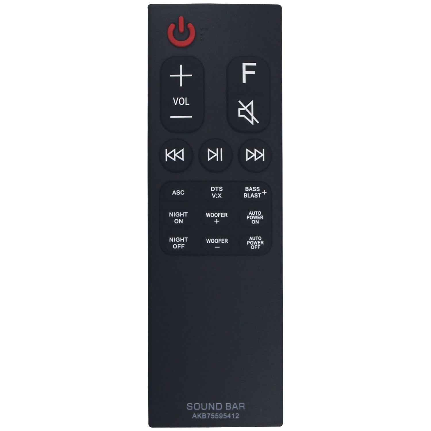 AKB75595412 Remote Control Replacement for LG Sound Bar SK5 SK5Y SL5Y SL6Y SN6Y