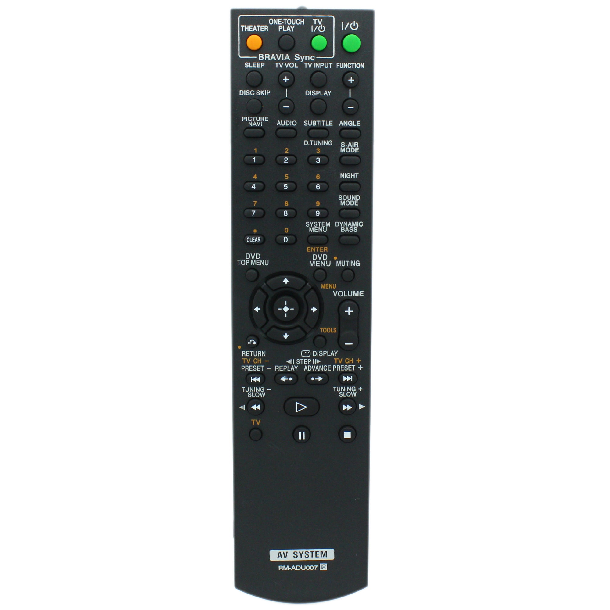 RM-ADU007 Remote control Replacement For Sony AV System