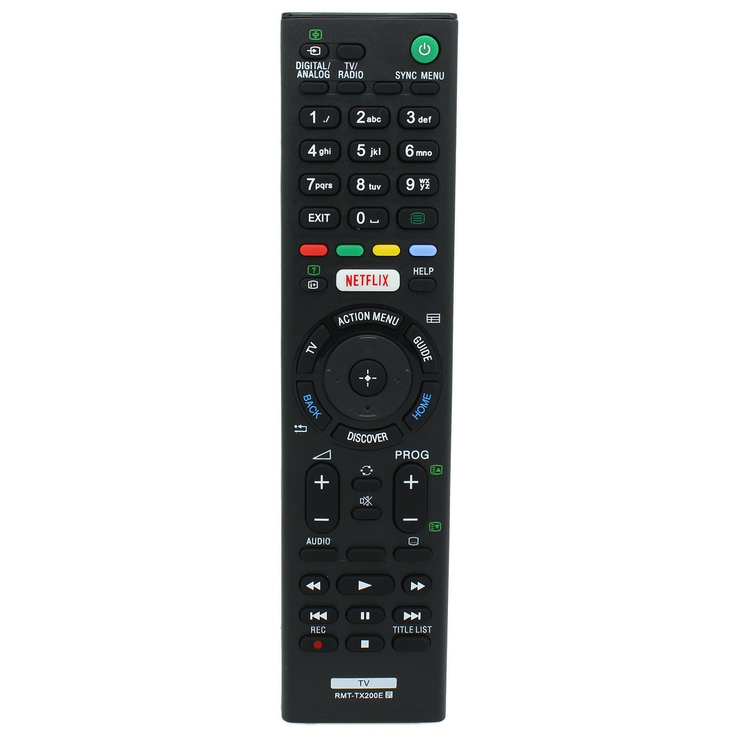 RMT-TX200E Remote Control Replacement for Sony 4K TV KD-43X8000D KD-49X7000D