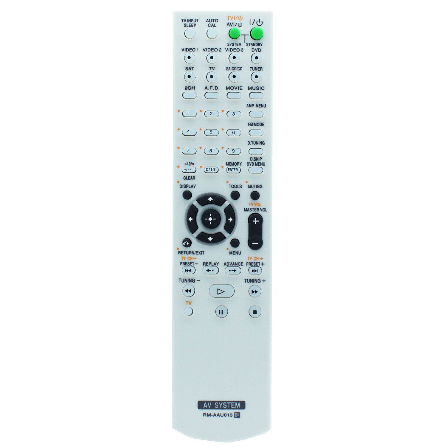 RM-AAU013 Remote Control Replacement for Sony AV Receiver