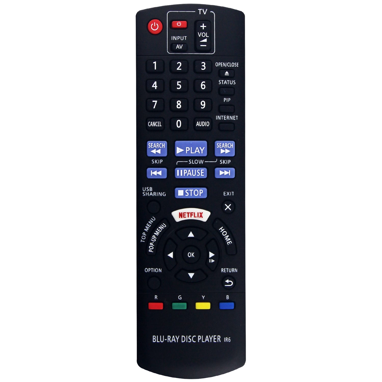 N2QAYB001026 Remote Control Replacement for Panasonic Blu-ray Disc player