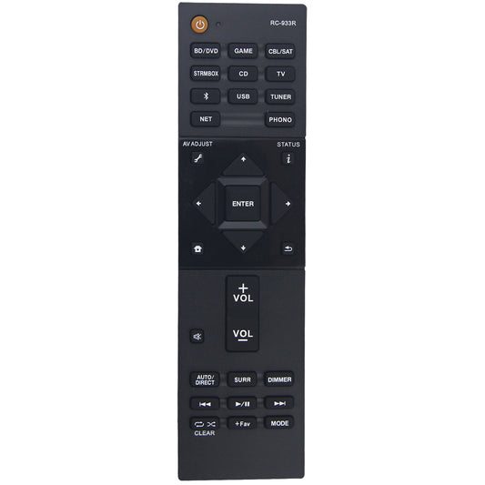 RC-933R Remote Control Replacement for Pioneer Stereo AV Receiver VSX-S520D