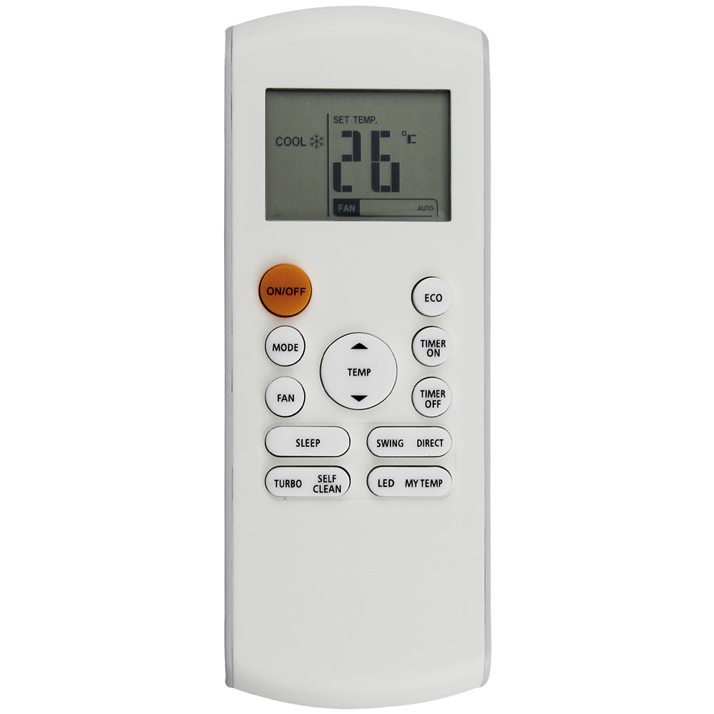 Telecomando Bianco Infrarossi Telecomando Di Ricambio Per Condizionatore Mirage Zanussi Modello RG36B/BGEF - Telecomando A Infrarossi Bianco Telecomando Generico Condizionatore