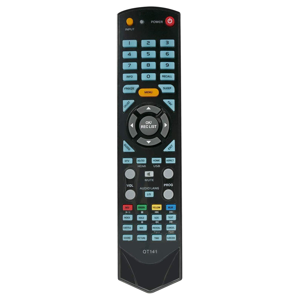 Replacement QT1E Remote Control For Soniq TVs - Compatible With QT155, QT166, QT138, E55V13A, E55V14B