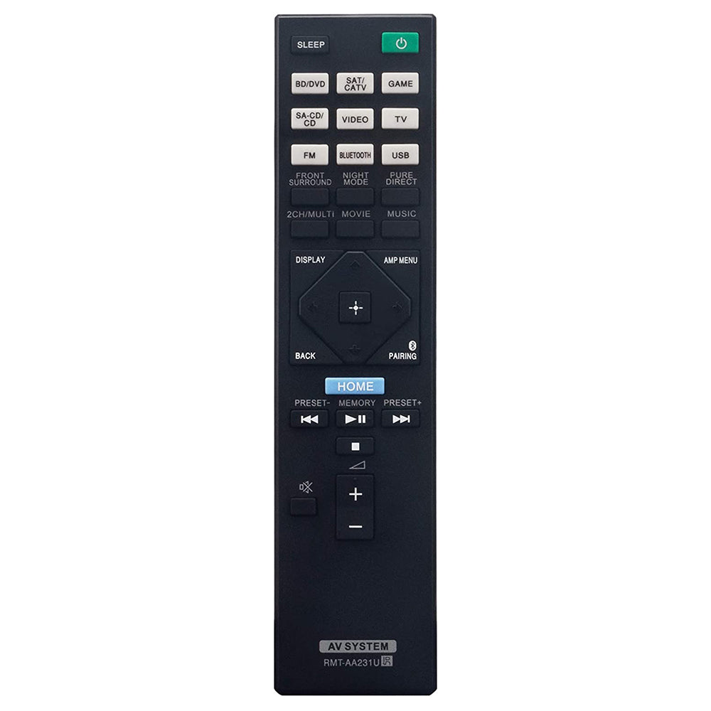 RMT-AA231U Remote Replacement for Sony AV Receiver