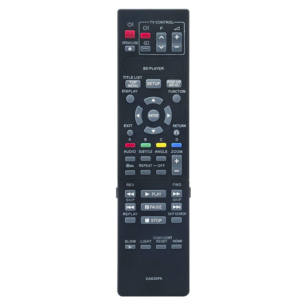 GA630PA RRMCGA630WJPA Remote Replacement for Sharp Blu-ray Disc Player