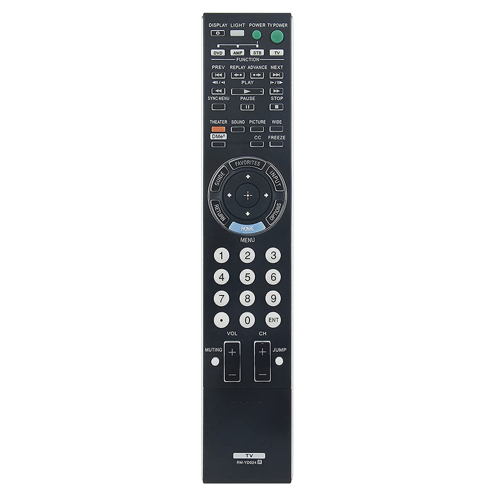 RM-YD024 Remote Replacement for Sony TV KDL-40VL160