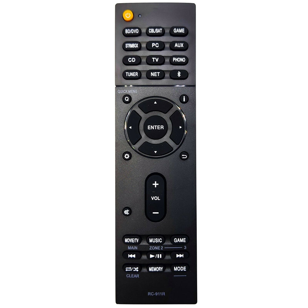 RC-911R Remote Replacement for Onkyo AV Receiver TX-RZ710 TX-RZ720