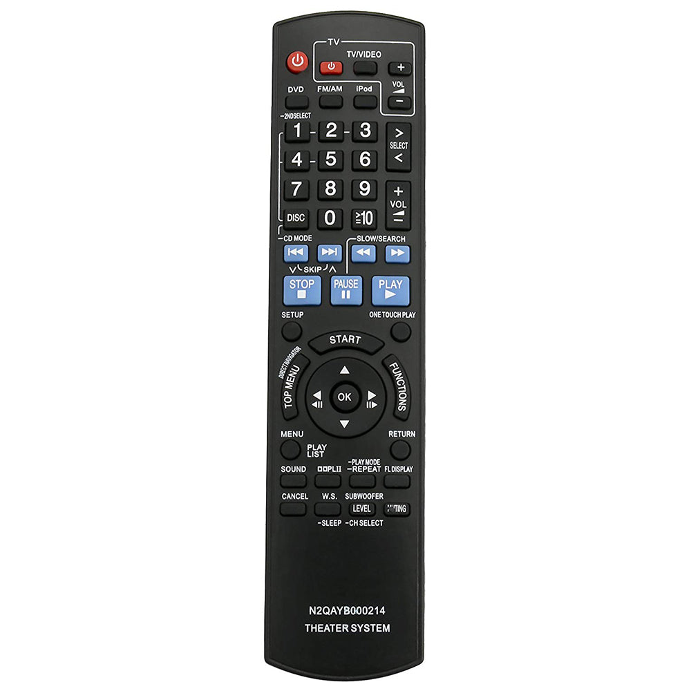 N2QAYB000214 Remote Replacement for Panasonic DVD Home Theater Sound System