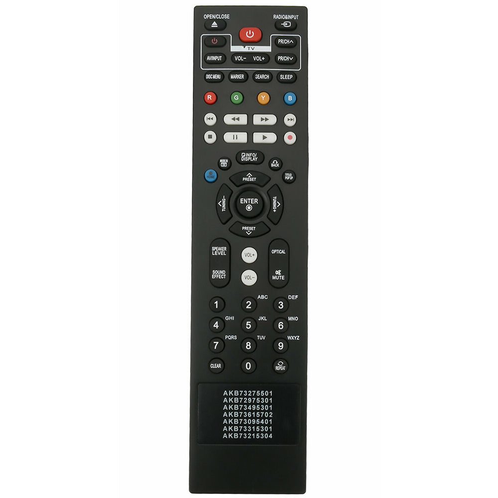 AKB72975301 Remote Replacement for LG Blu-ray Player BX580 BD570 BD550 BD590