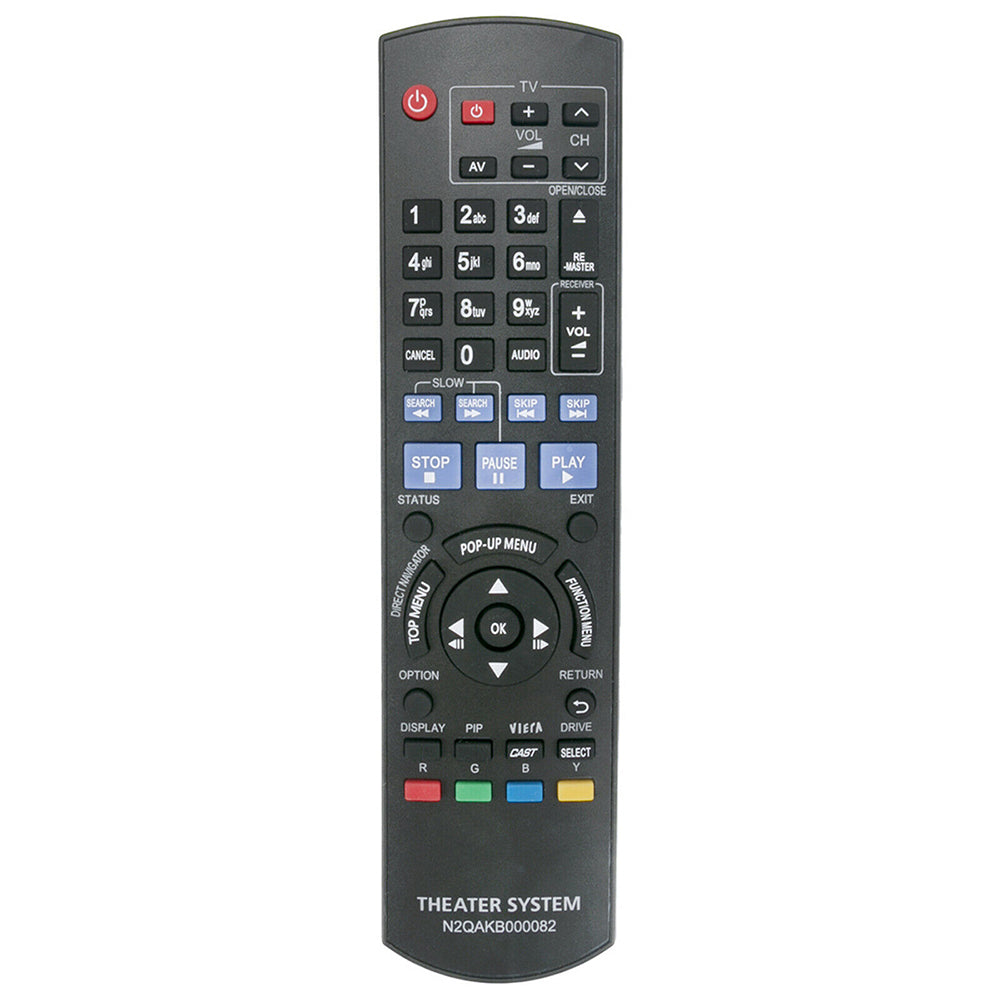 N2QAKB000082 Remote Replacement for Panasonic Blu-ray DMP-BD45 DMP-BD65