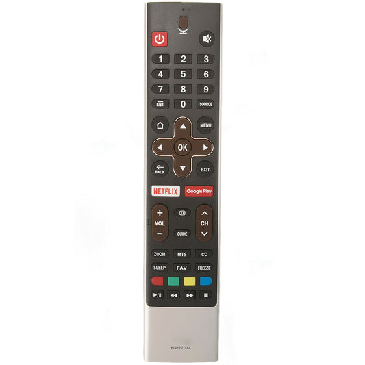 HS-7700J Voice Remote Replacement for Skyworth TV with Netflix Google Play