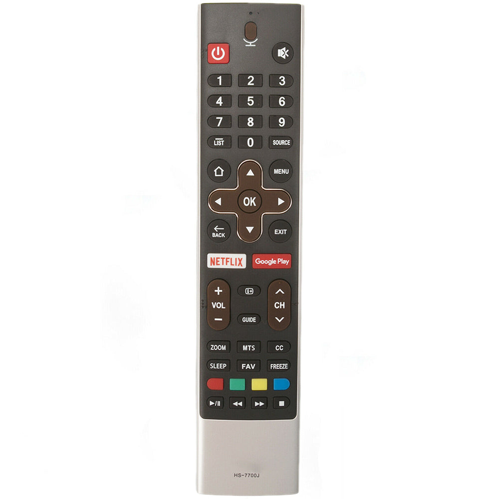 HS-7700J Voice Remote Replacement for Skyworth TV with Netflix Google Play