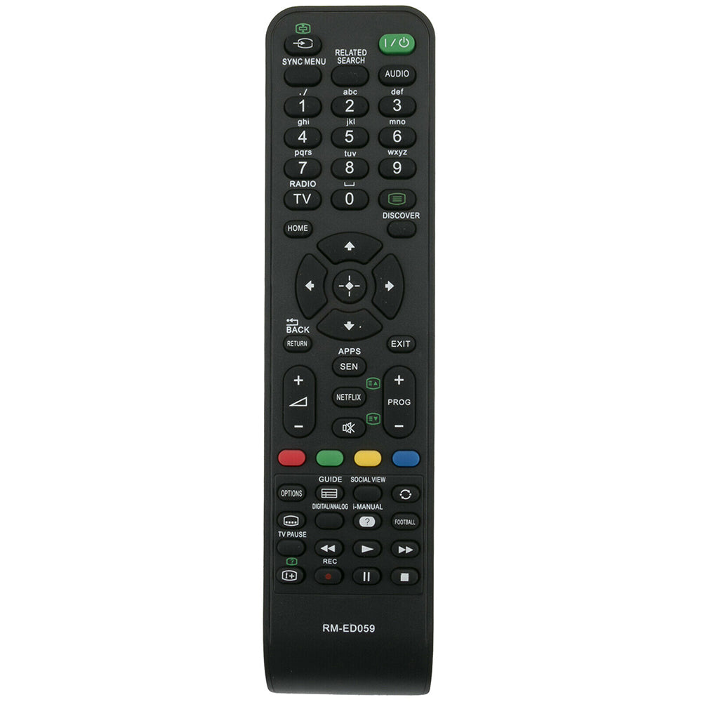 RM-ED059 RMED059 Remote Replacement for Sony TV KDL-60W605B KDL-48W585B