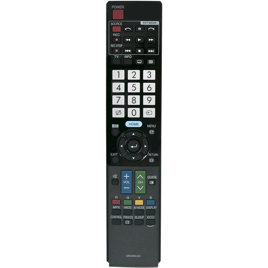 GB039WJSA Remote Replacement for Sharp AQUOS TV LC80LE940X LC80LE960X