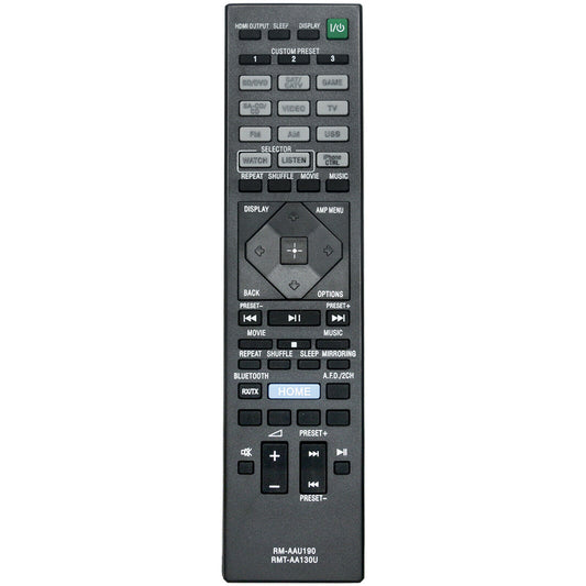RMT-AA130U RMT-AAU190 Remote Replacement for Sony AV Receiver