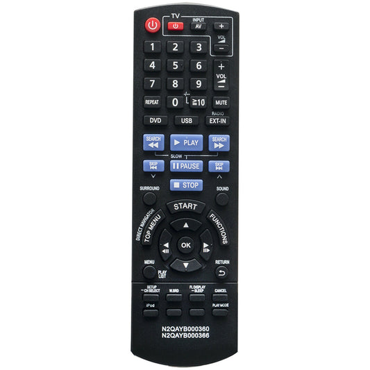 N2QAYB000360 N2QAYB000366 Remote Replacement for Panasonic DVD Blu-Ray Recorder