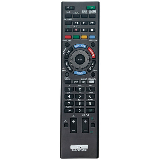RM-ED059 Remote Replacement for Sony TV KDL-60W605B KDL-48W585B