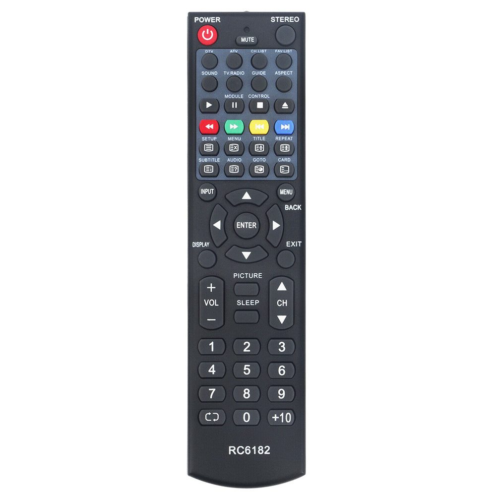 RC6182 RC-6182 Remote Replacement for TEAC LCD TV LCDV2255HD LCDV2655HD