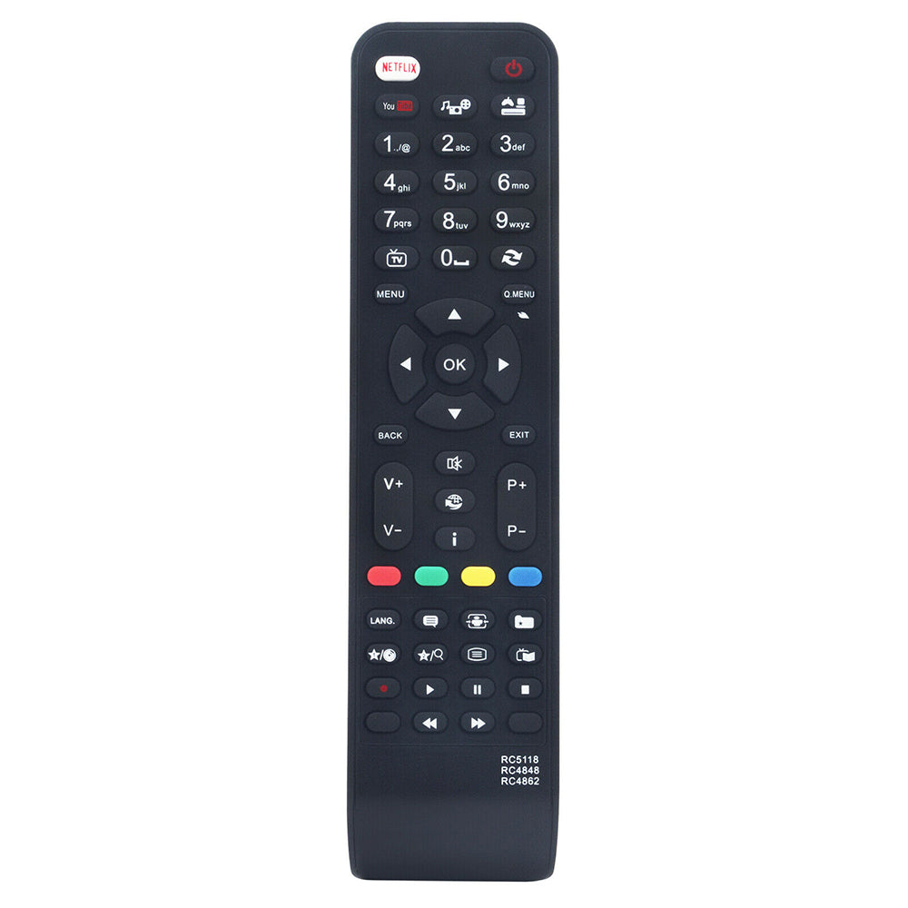 RC4848 RC4862 RC5118 Remote Replacement  For Hitachi TV 32HBC01 LE40A318FHD