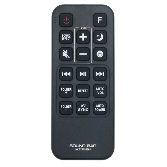AKB75155301 Remote Replacement for LG Sound Bar Spj5b-w Sj4y Spj4b-w SPJ5-W