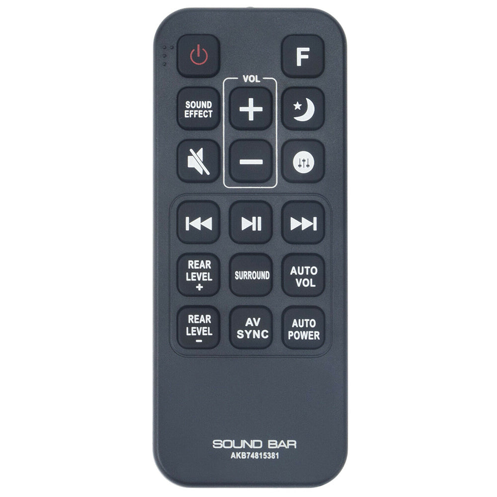 AKB74815381 Remote Replacement for LG Sound Bar SJ-7 SJ7 SJ7C SJ-7C