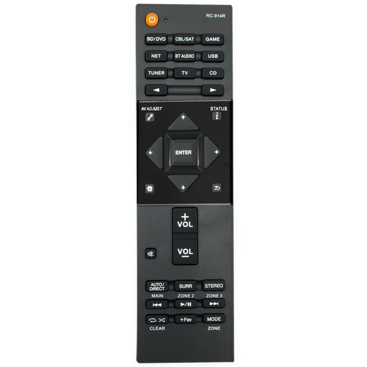 RC-914R Remote Replacement For Pioneer AV Receiver SC-LX501 VSX-831 VSX-831-K