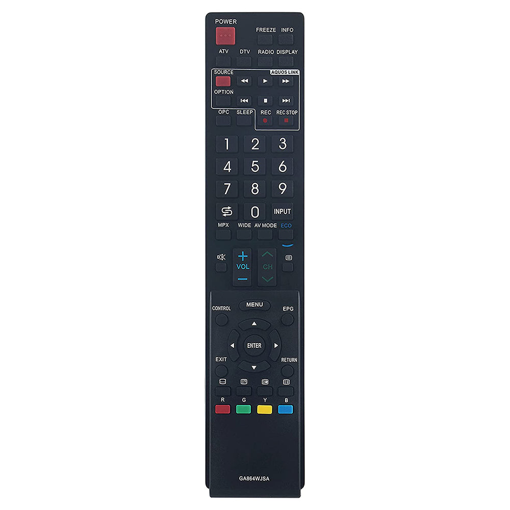 GA864WJSA Remote Replacement For Sharp Aquos TV GA825WJSA