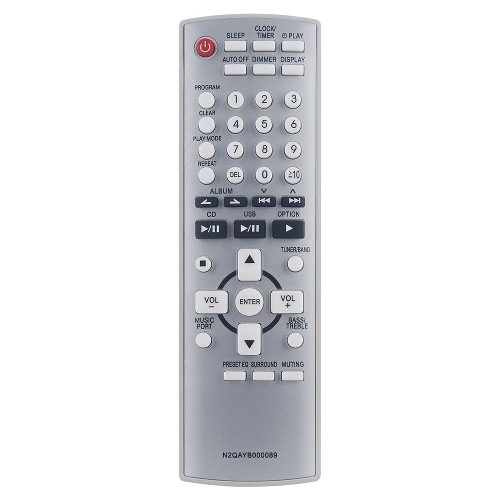 N2QAYB000089 Remote Control Replacement For Panasonic CD Stereo