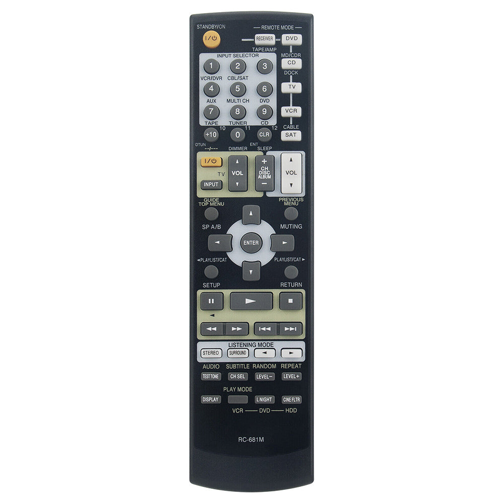 RC-681M Remote Control Replacement for Onkyo HT-CP807 AV Receiver