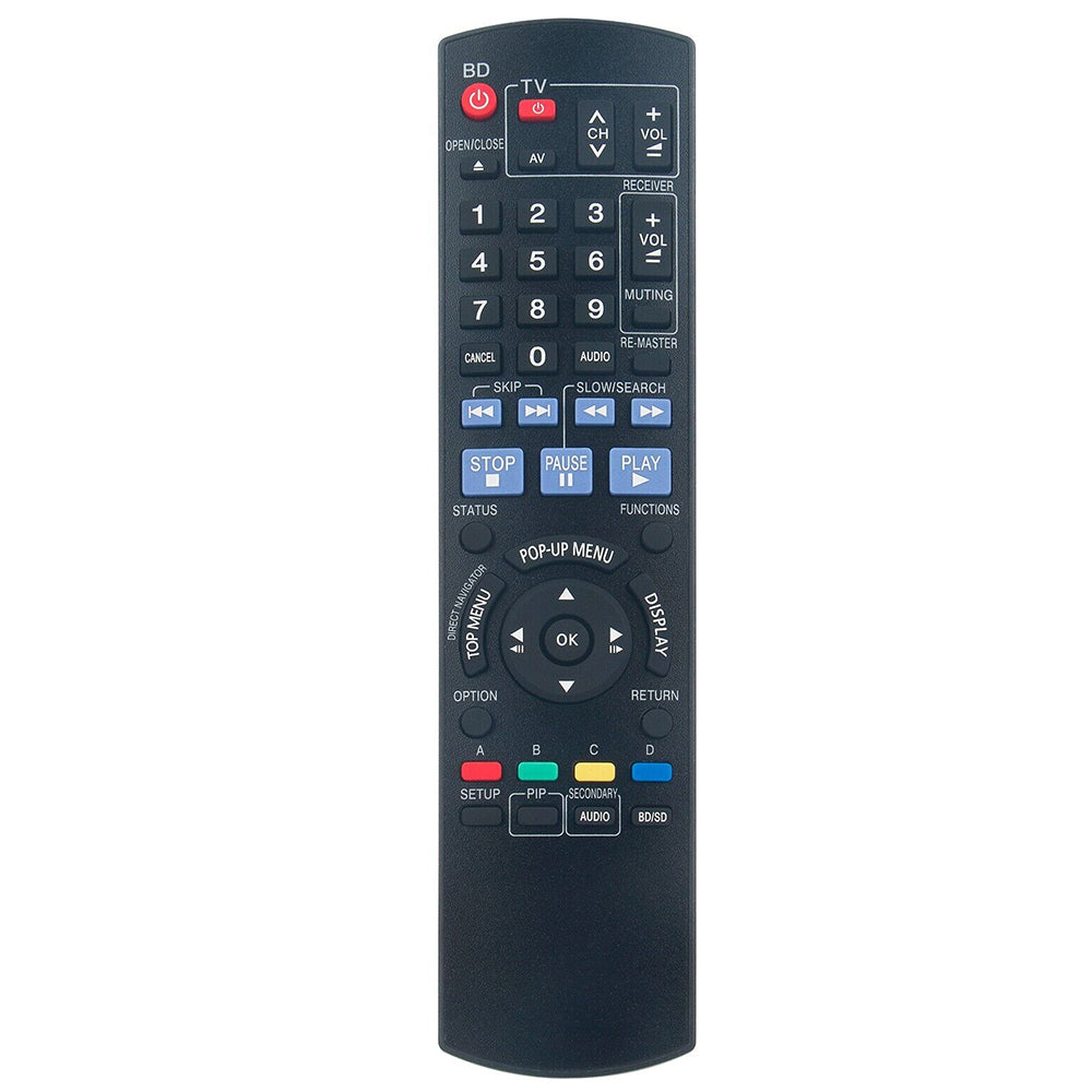 N2QAYB000185 Remote Control Replacement for Panasonic Blu-ray DVD Player