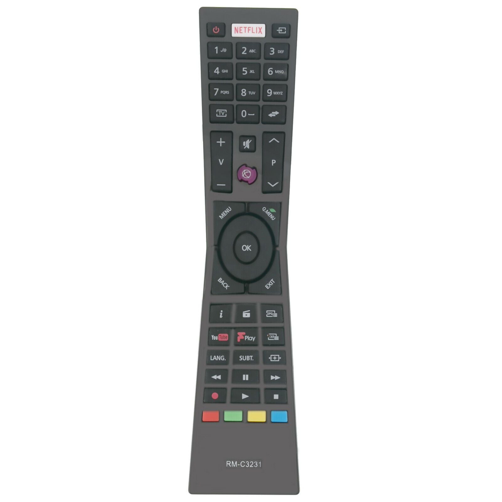 RMC3231 RM-C3231 Remote Replacement For JVC Smart 4K LED TV
