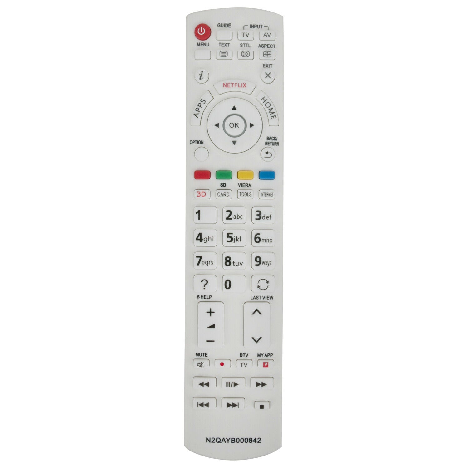 N2QAYB000842 Replacement Remote Control for Panasonic TV Replaces