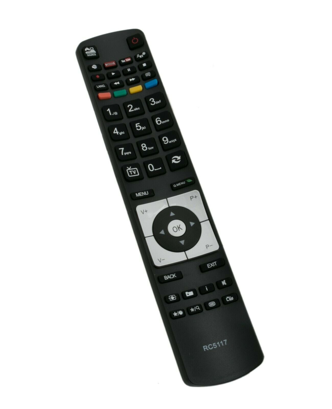 RC5117 Remote Control Replacement for Hitachi Bush Celcus Polaroid TV